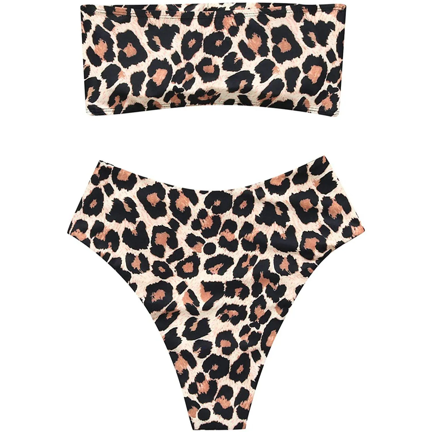 2-Piece: Women's Tube Top Bikini Swimsuit
