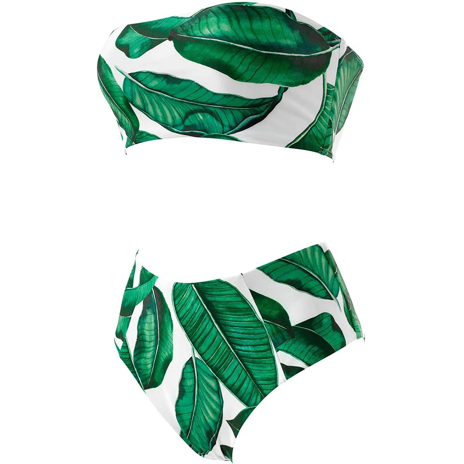 2-Piece: Women's Tube Top Bikini Swimsuit