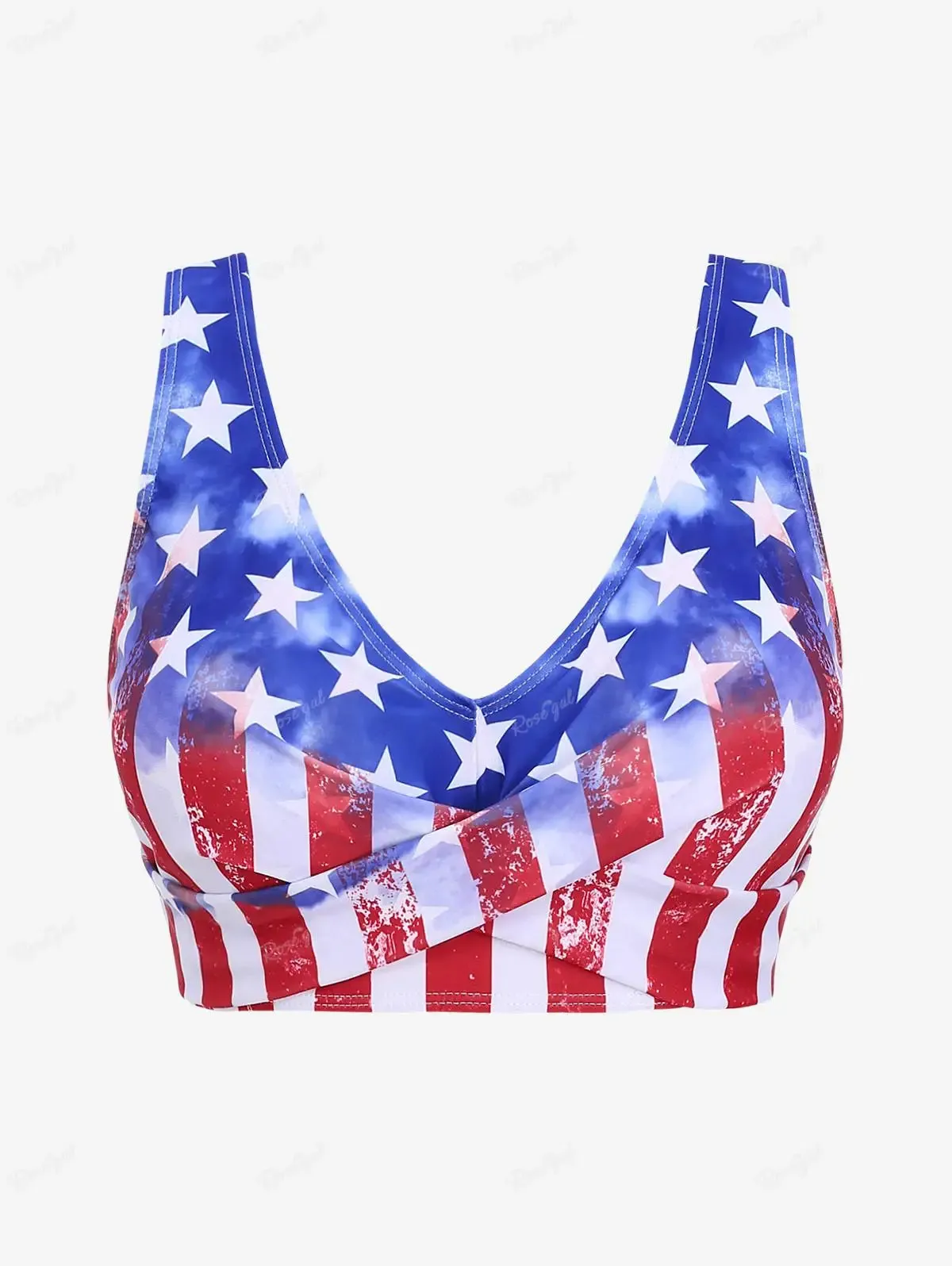 3-Piece Tankini for Beach Days and Patriotic Events