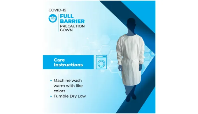 80 Count: Premium Reusable Washable Medical Isolation Gowns (Level 3-4) - Ships Next Day!