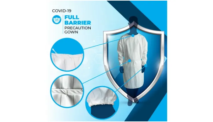 80 Count: Premium Reusable Washable Medical Isolation Gowns (Level 3-4) - Ships Next Day!