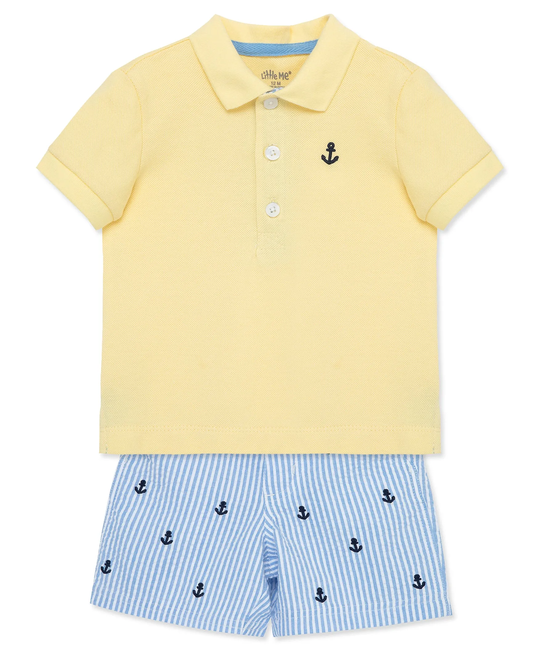 Anchor Polo Toddler Short Set (2T-4T)