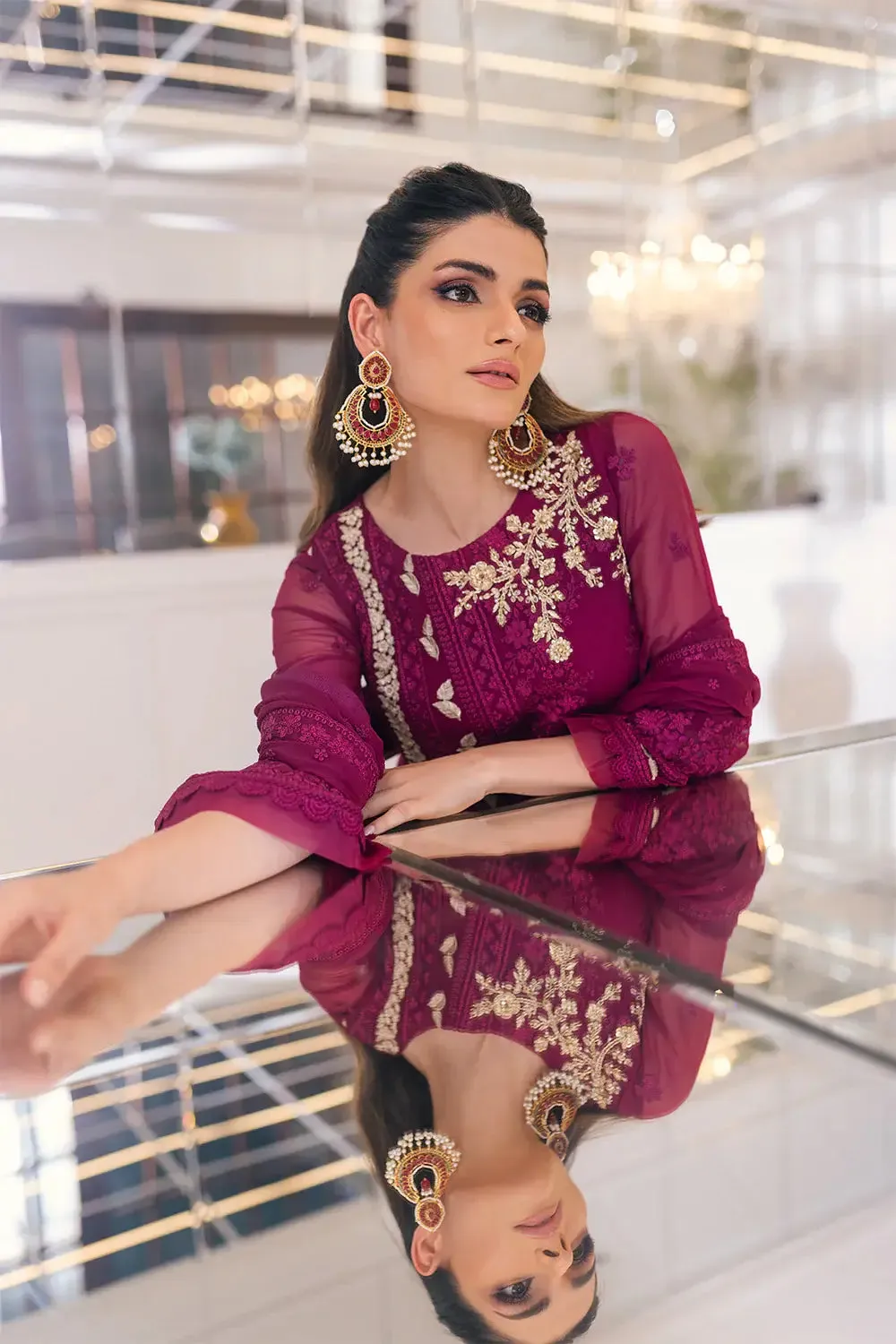 Azure | Embroidered Ensembles 23 | Glooming Diva
