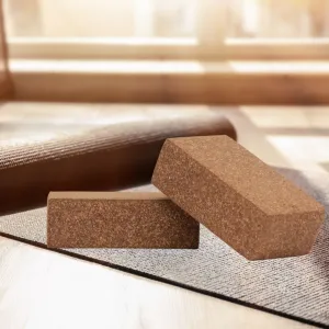 Cork Yoga And Pilate Bricks | Durable | Light Weight | Smooth Corners | Set of 2