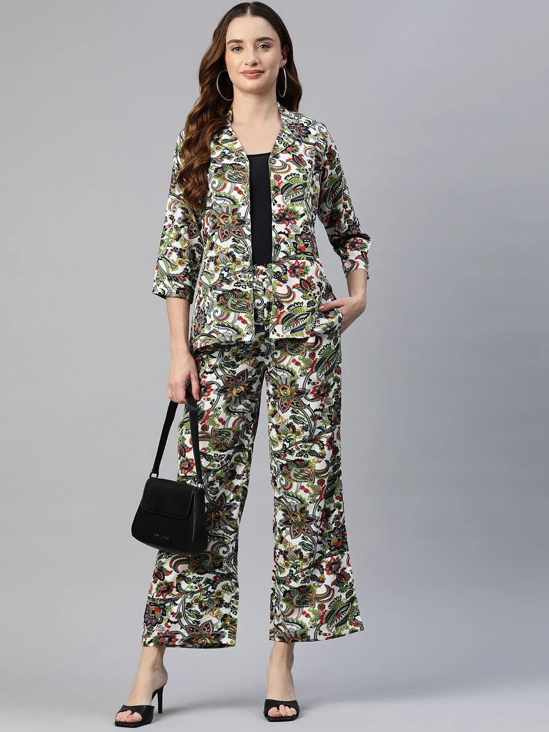 Cottinfab Women Floral Printed Co-Ords