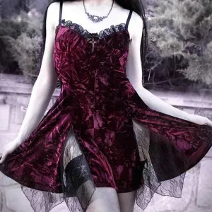 Crushed Rose Petals  Dress Kawaii Academia Y2K Cottagecore Coquette Fairycore Dollette Princesscore
