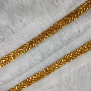 Embellished Golden Cutdana Trim