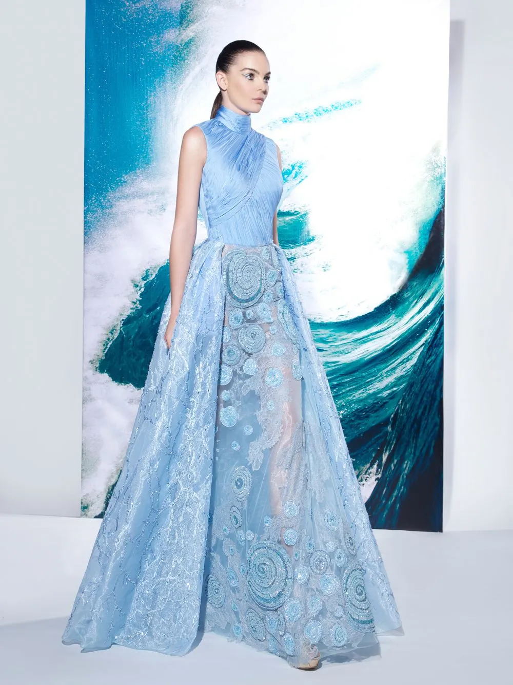 Embroidered Silk Dress