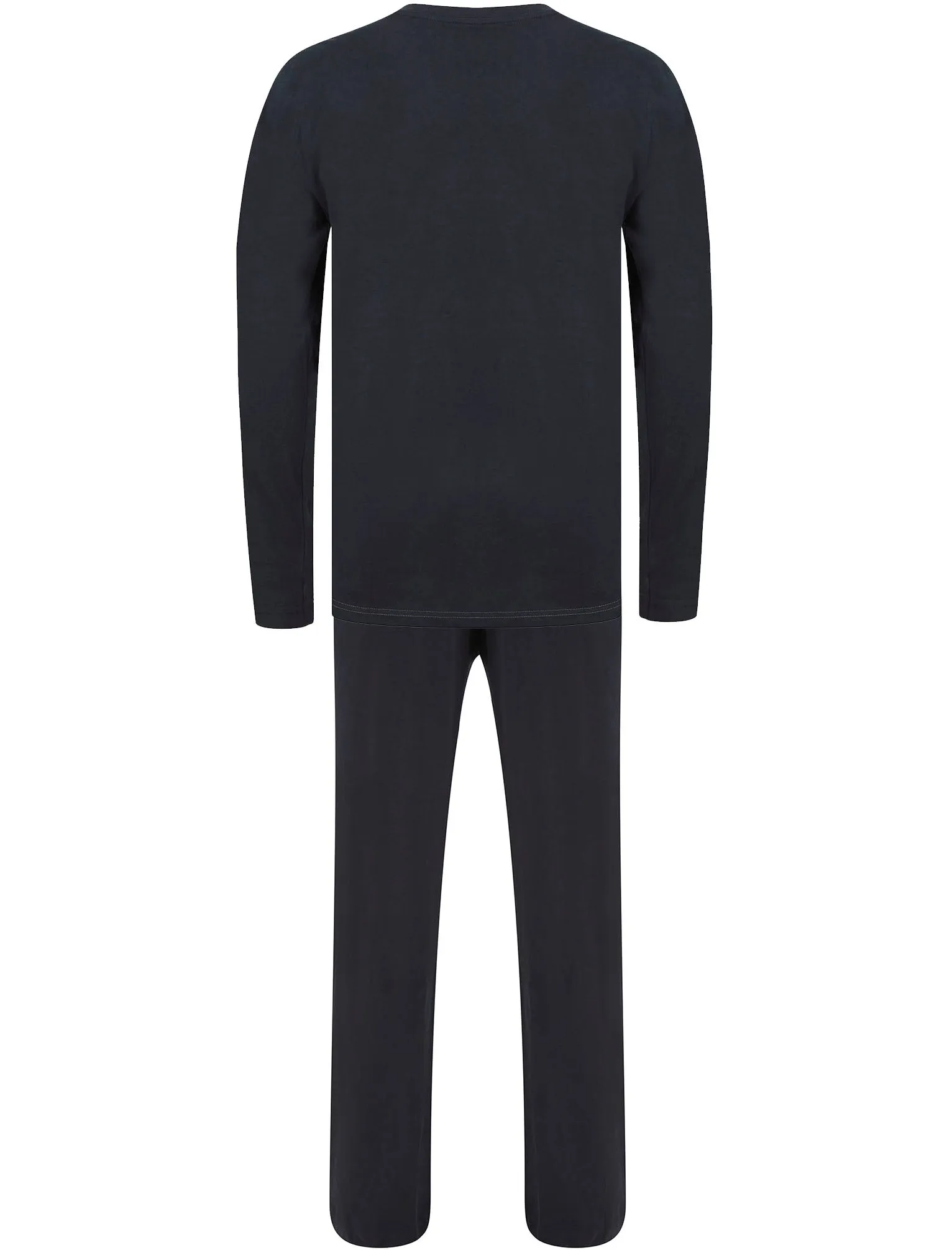 Erisa 2pc Long Sleeve Cotton Lounge Set in Sky Captain Navy - Kensington Eastside