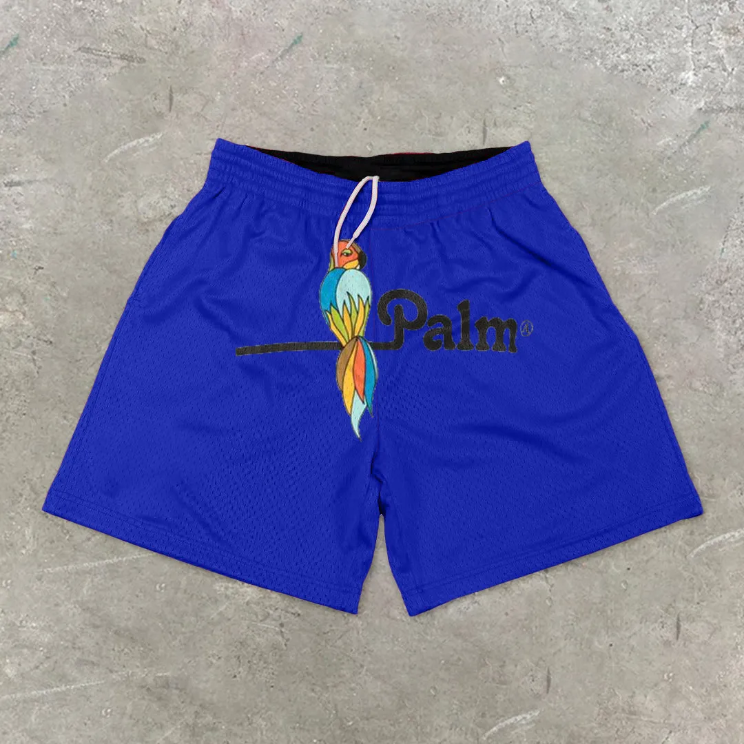 Fashion Retro Casual Loose Mesh Shorts