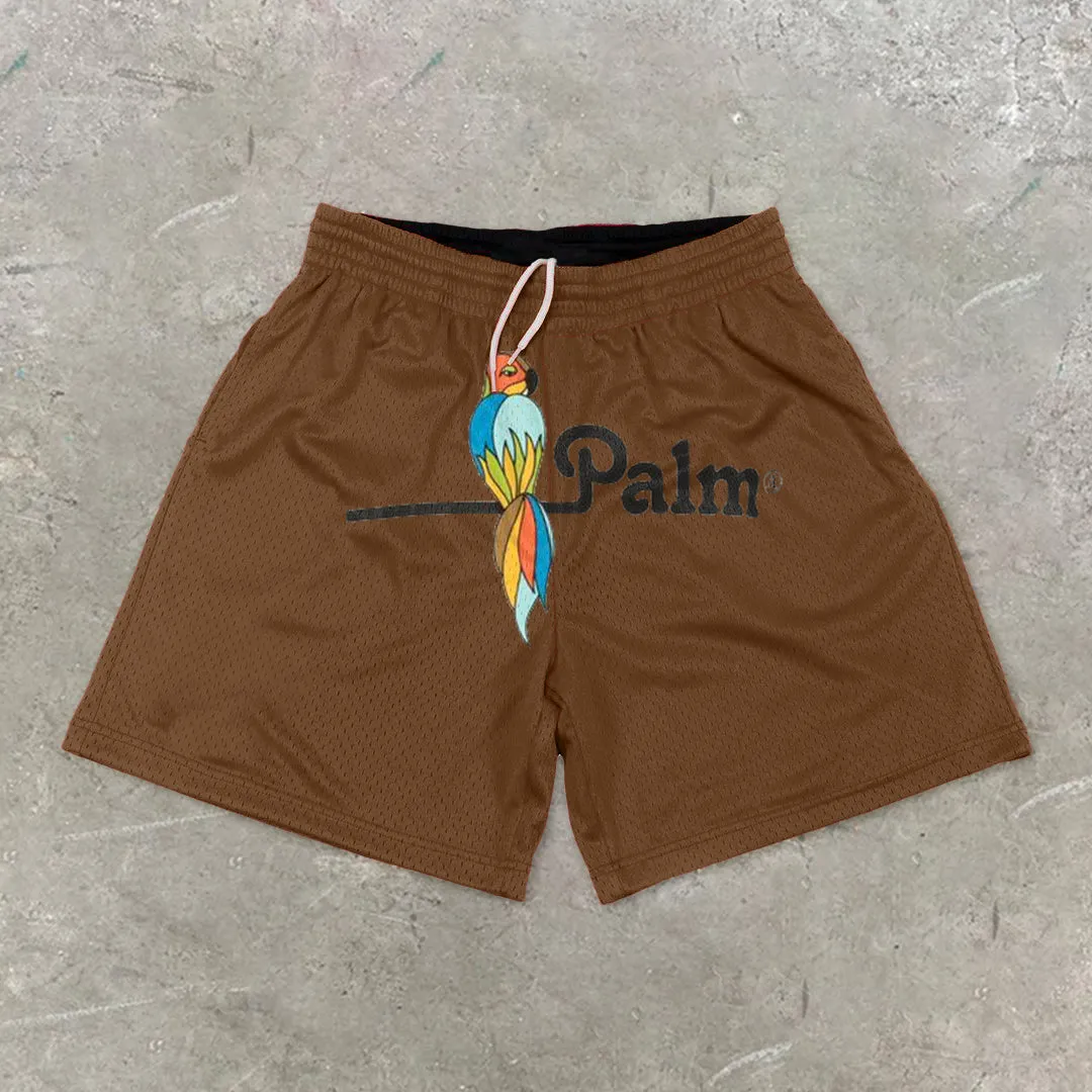 Fashion Retro Casual Loose Mesh Shorts