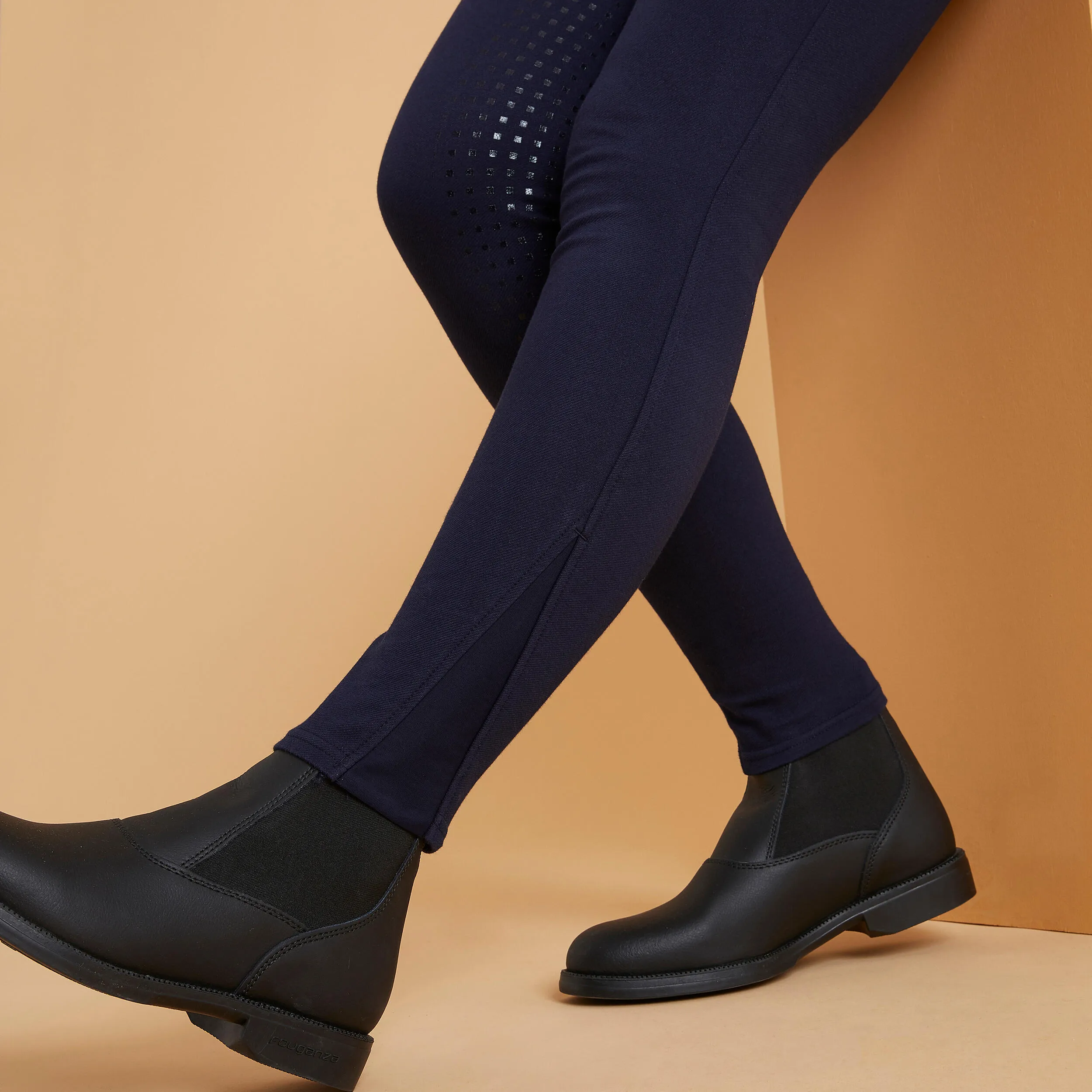 Fouganza women's riding breeches, blue