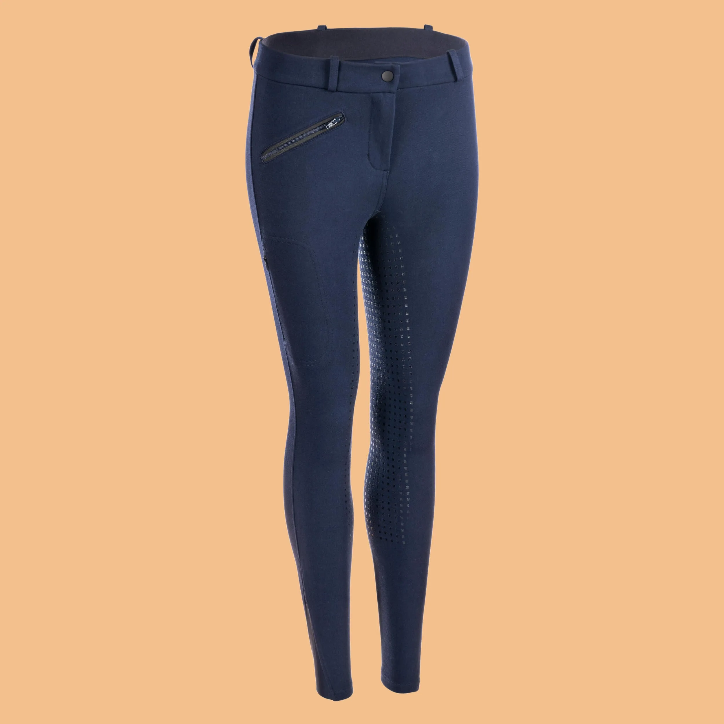 Fouganza women's riding breeches, blue