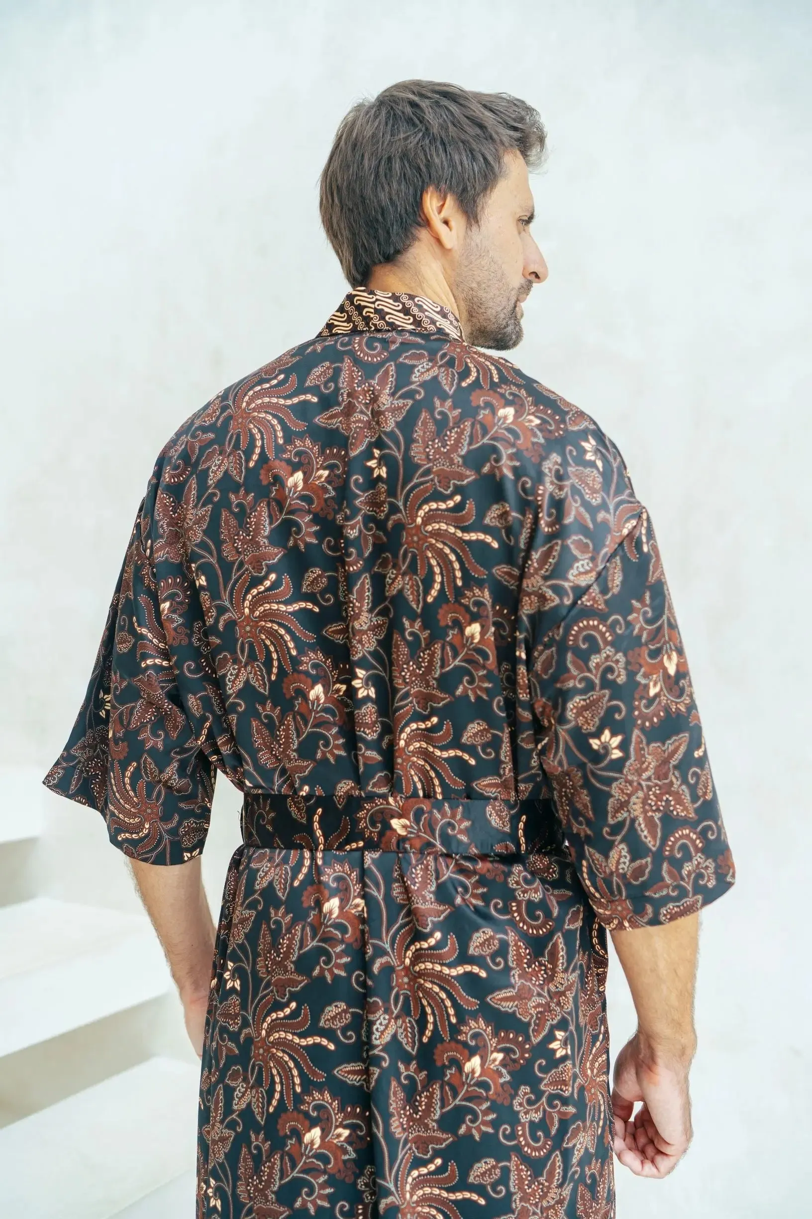 Full Length Black Men’s Robe