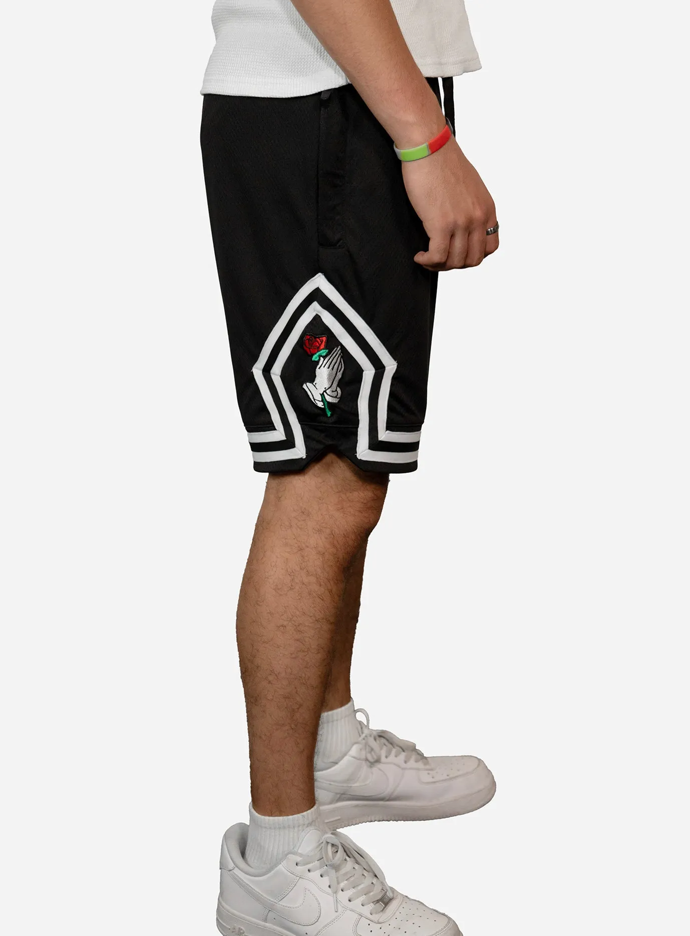 GD Pray Hand Basketball Mesh Shorts