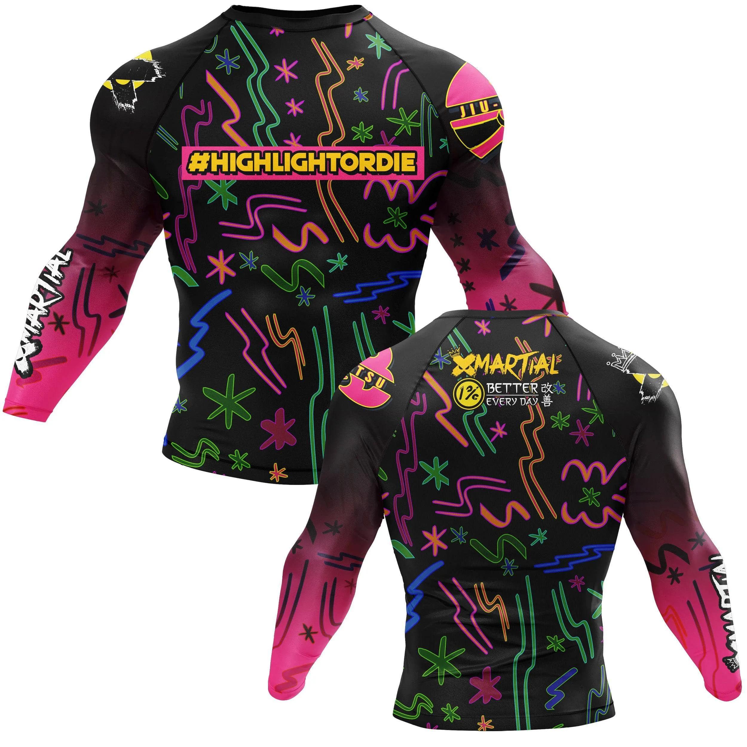 Highlight Or Die Rash Guard