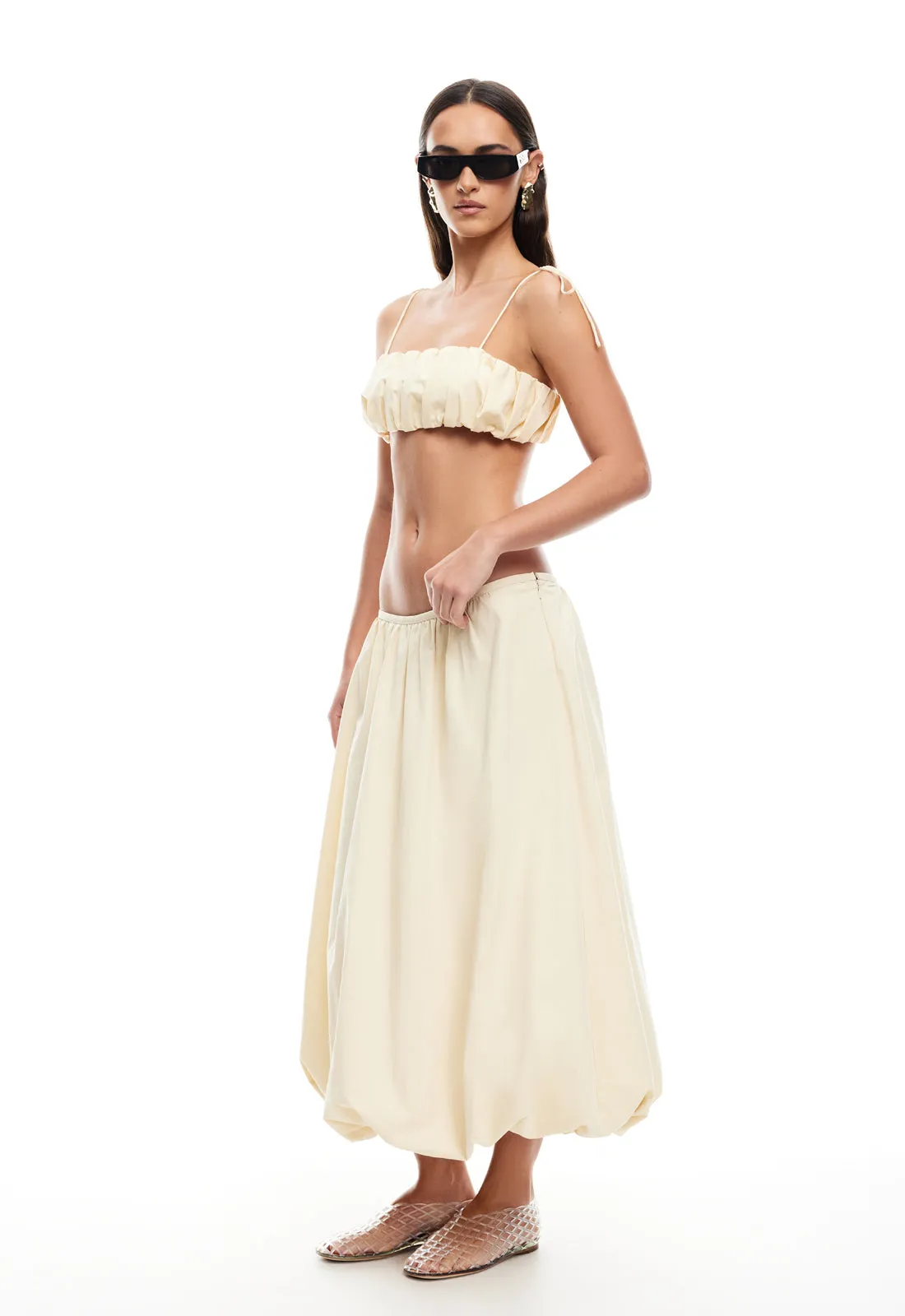 INTUITION BUBBLE TOP - CORNSILK