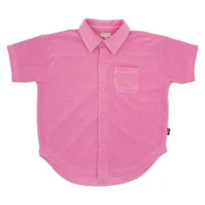 ISLA TERRY BUTTON DOWN TOP (PREORDER)