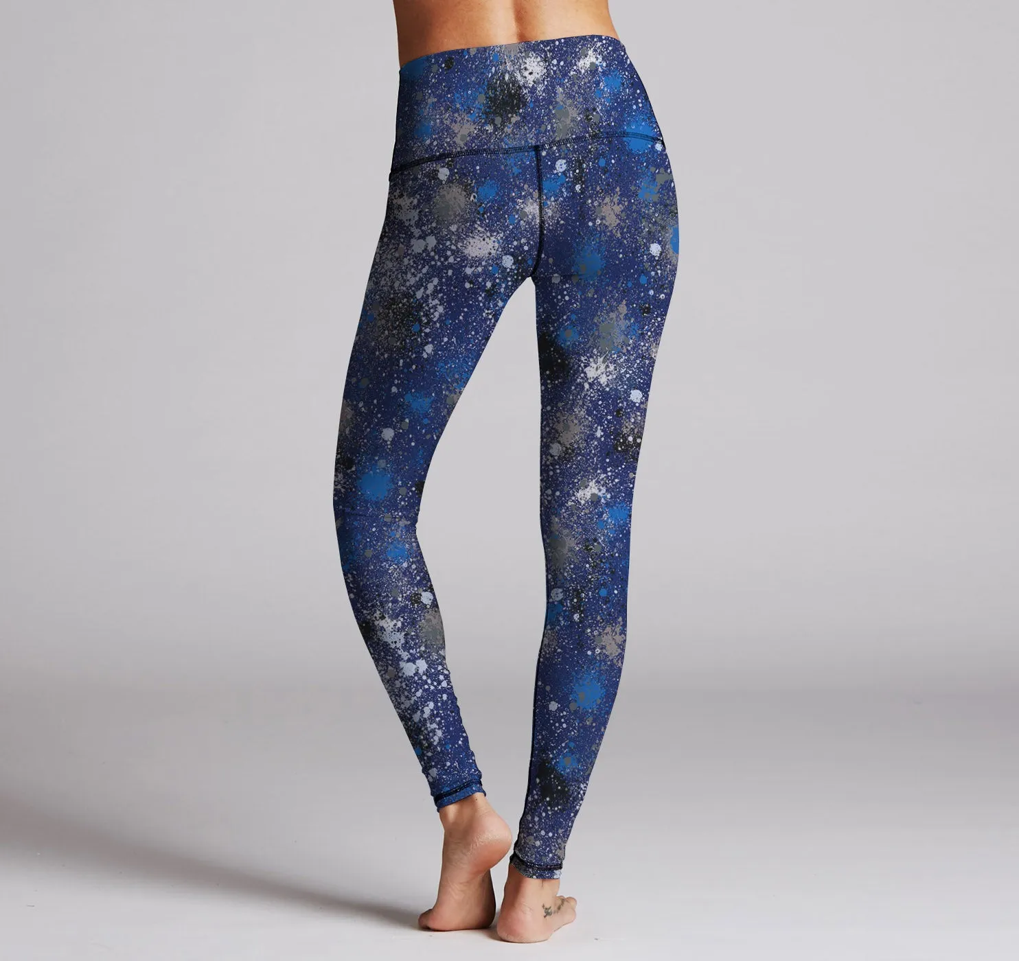 Leggings (Hi-Waist), Ink Splatter