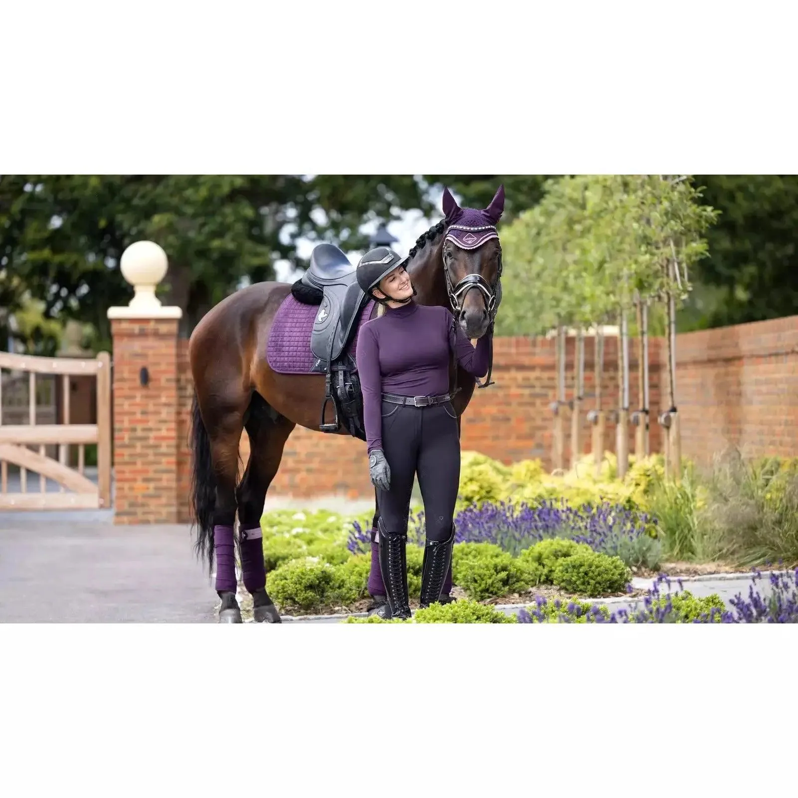 LeMieux luxury suede dressage saddle pad