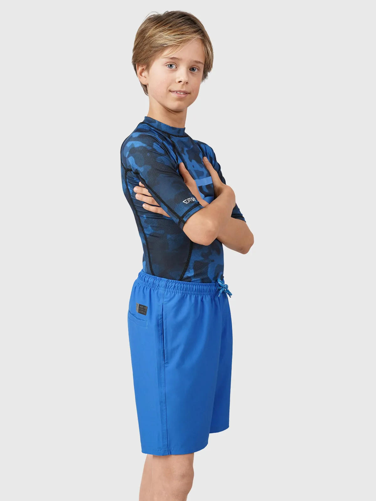 Lestery Boys Swim Shorts | Blue