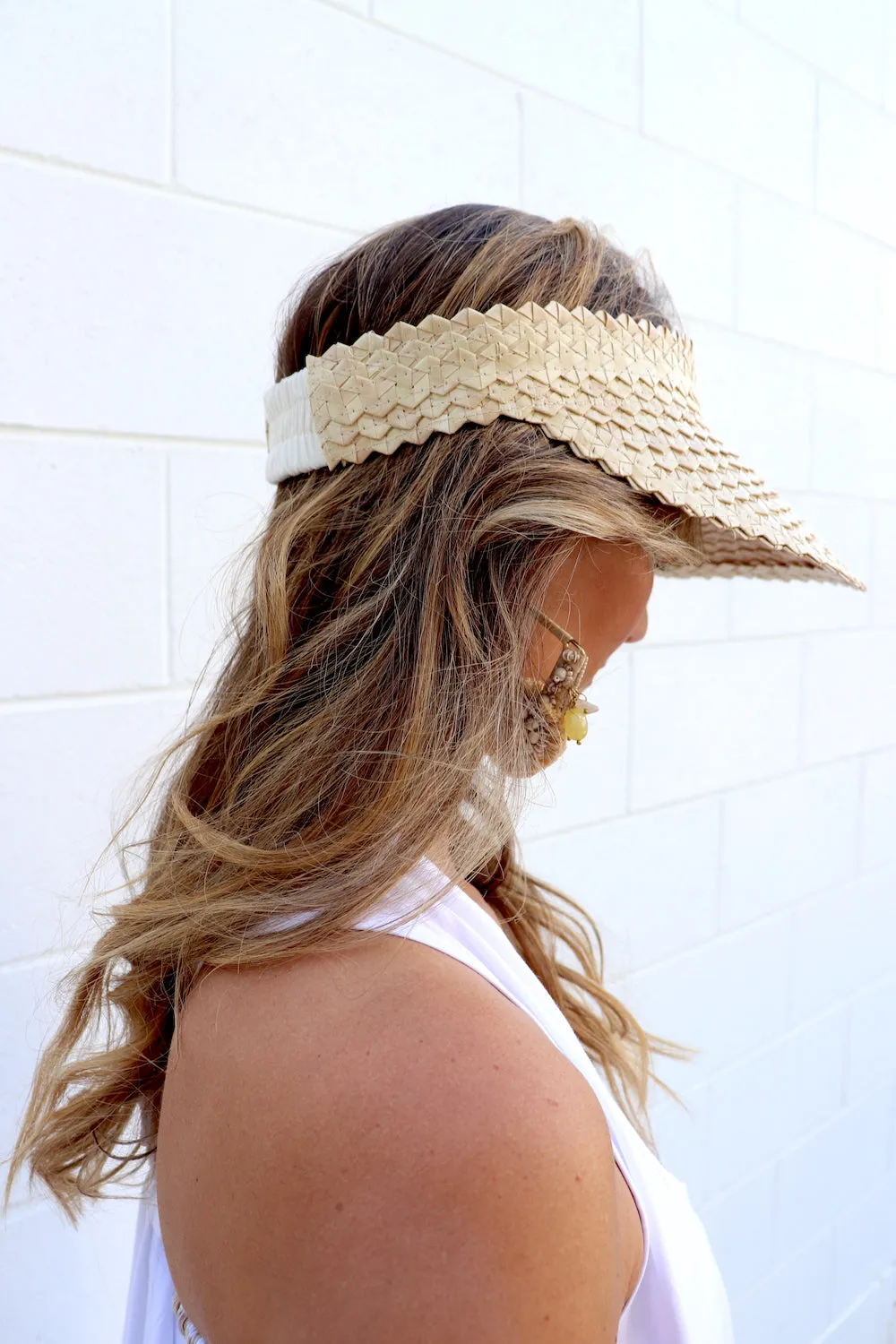 Lontar Palm Leaf Natural Fibre Sun Visor