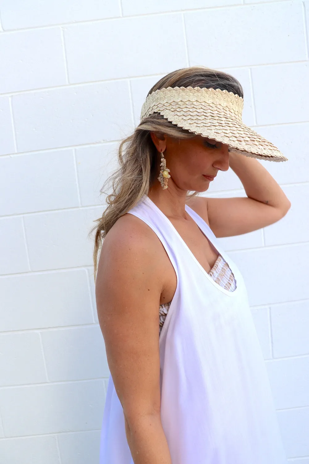 Lontar Palm Leaf Natural Fibre Sun Visor