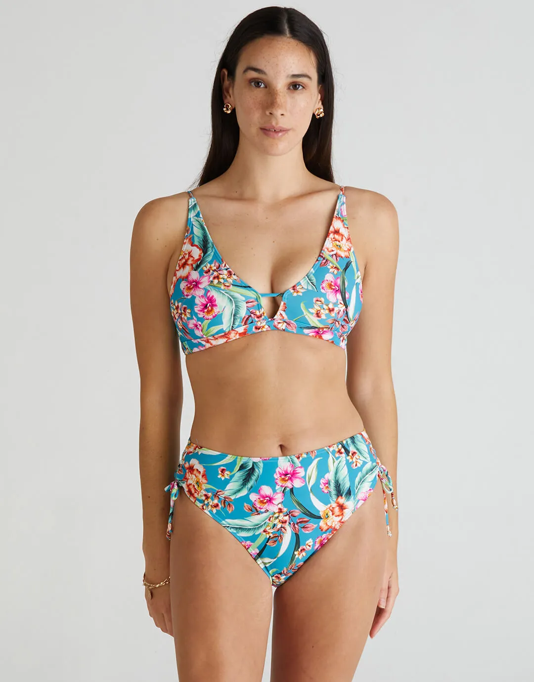 Melody Cara Bralette Bikini Top - Multi