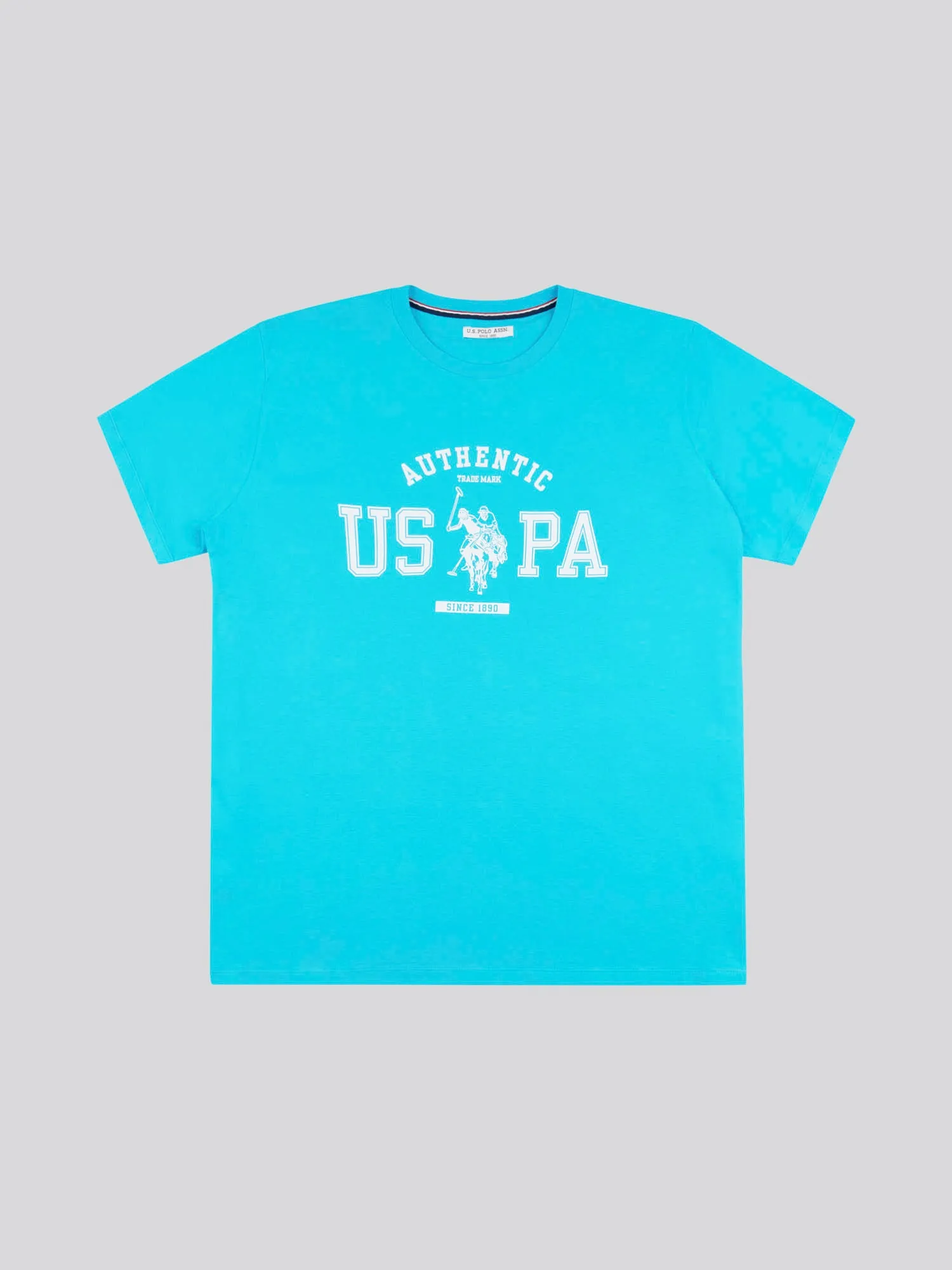 Mens Big & Tall Authentic USPA Graphic T-Shirt in Blue Atoll