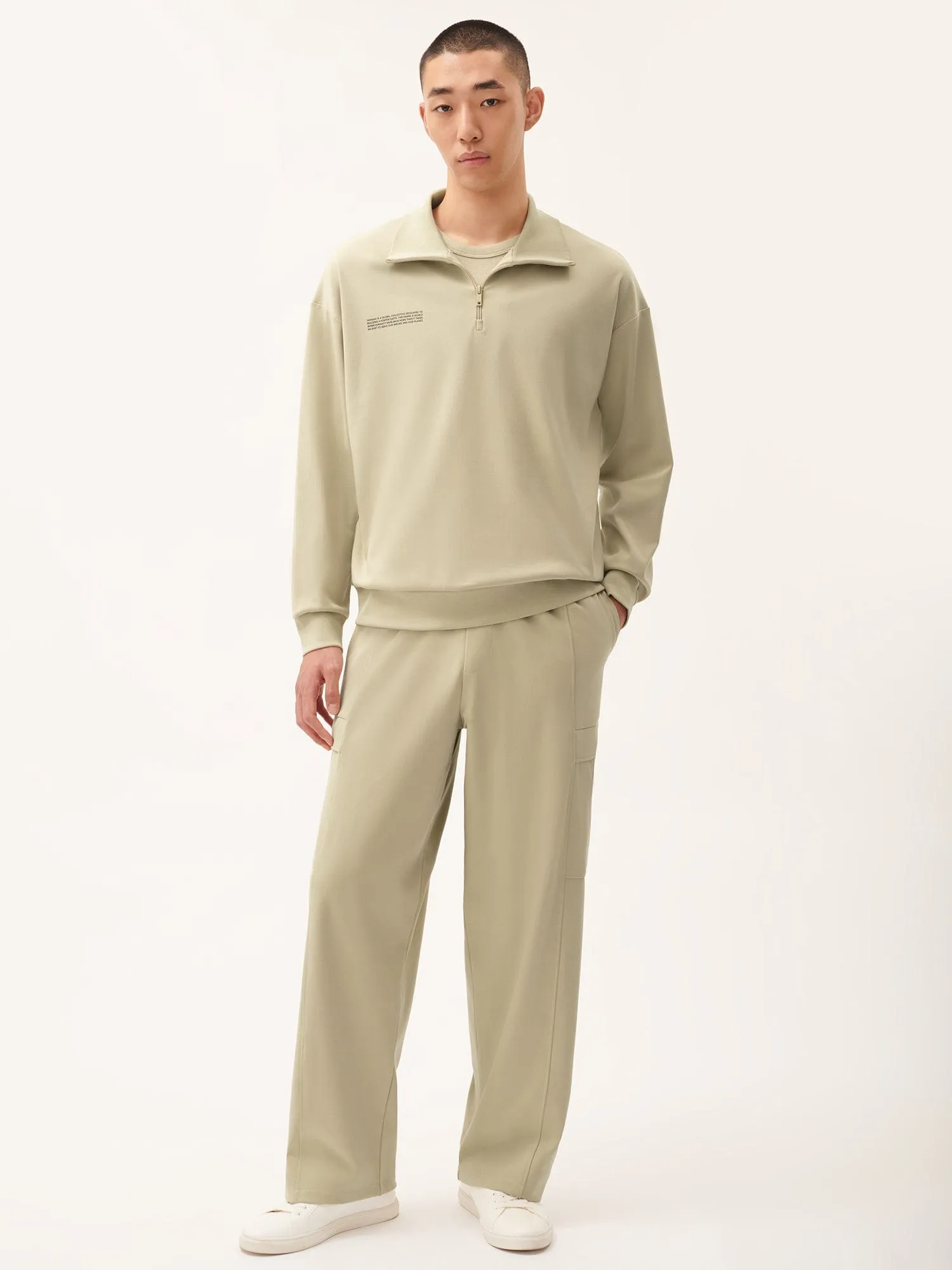 Mens DNA Double Jersey Cargo Trousers—maitake beige