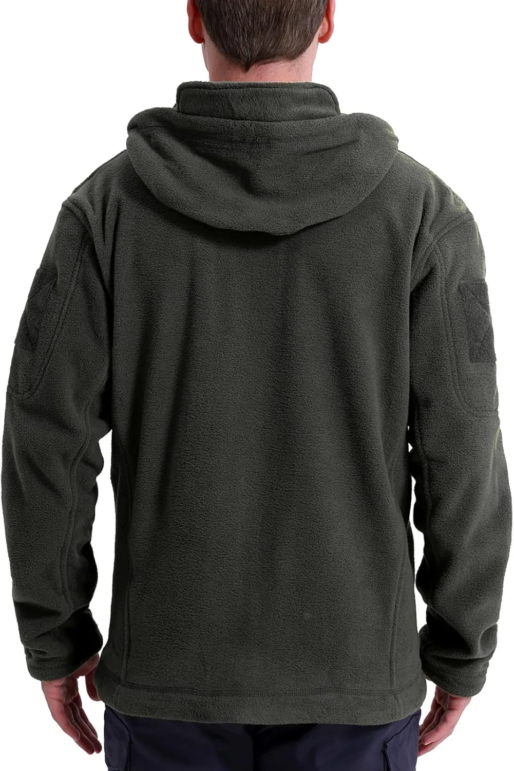 Men's Tactical Fleece Jacket Winter Warm Full Zip Military Hoodies Multi-Pockets