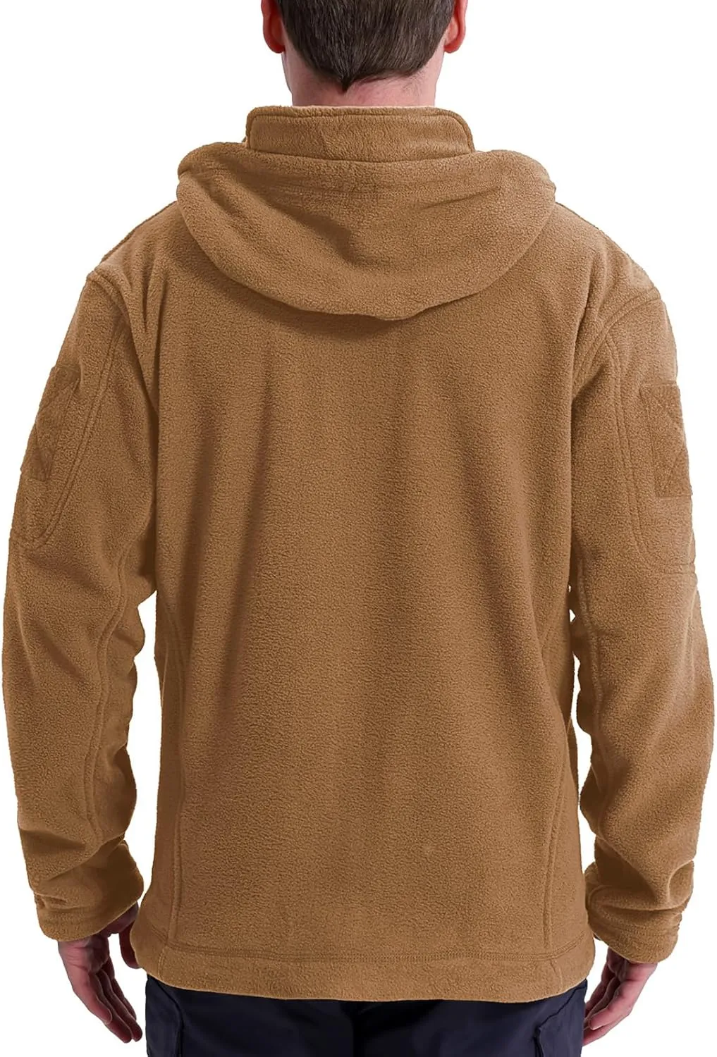 Men's Tactical Fleece Jacket Winter Warm Full Zip Military Hoodies Multi-Pockets