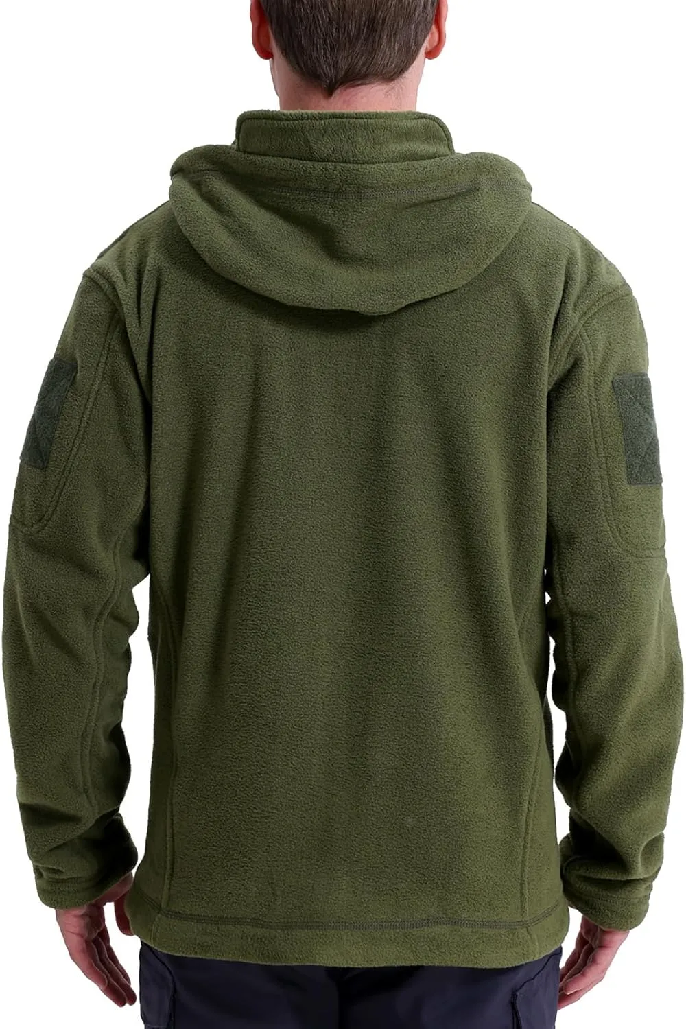 Men's Tactical Fleece Jacket Winter Warm Full Zip Military Hoodies Multi-Pockets
