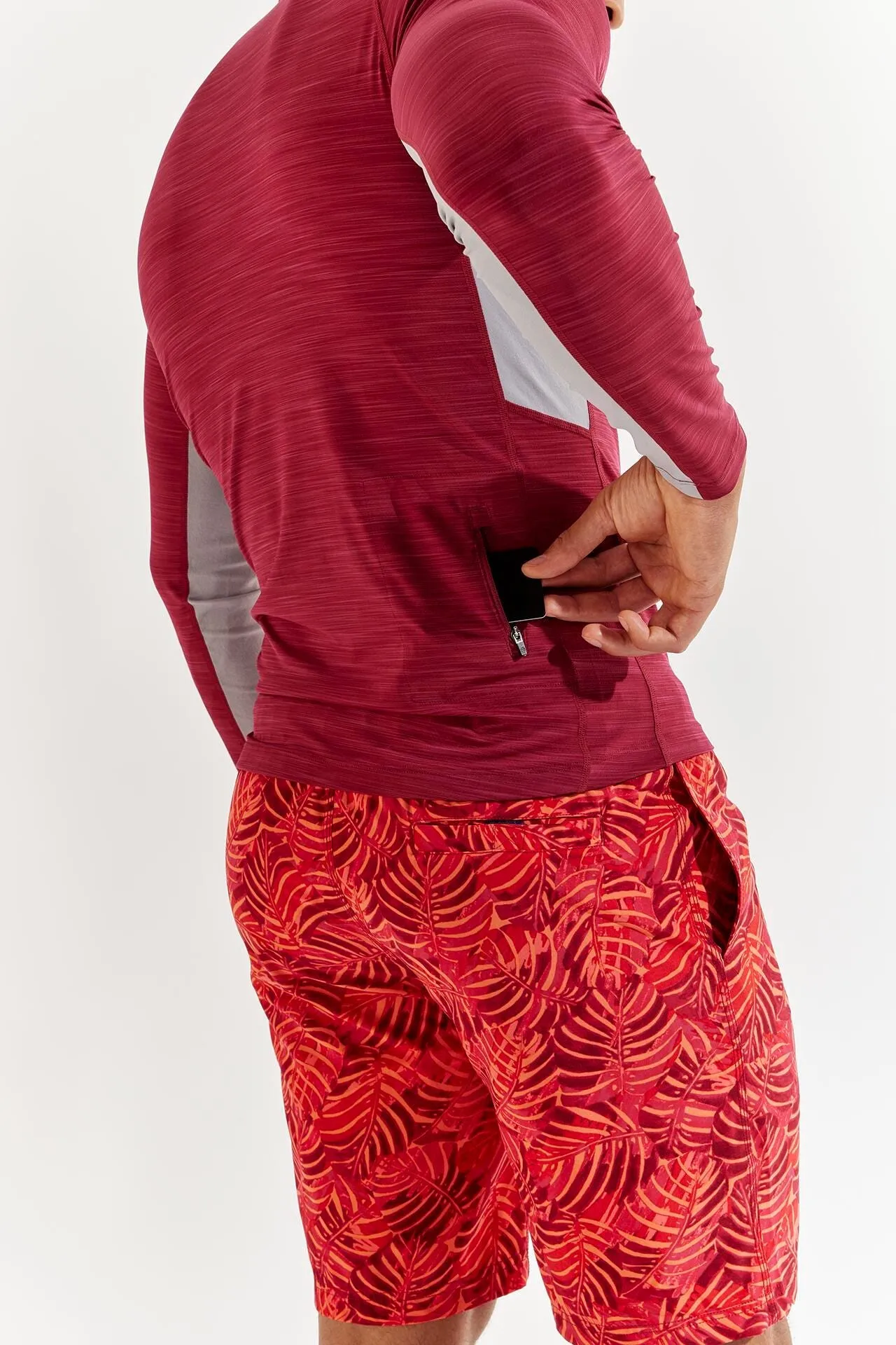 Men's Ultimate Long Sleeve Rash Guard  |  Grenada Red Line