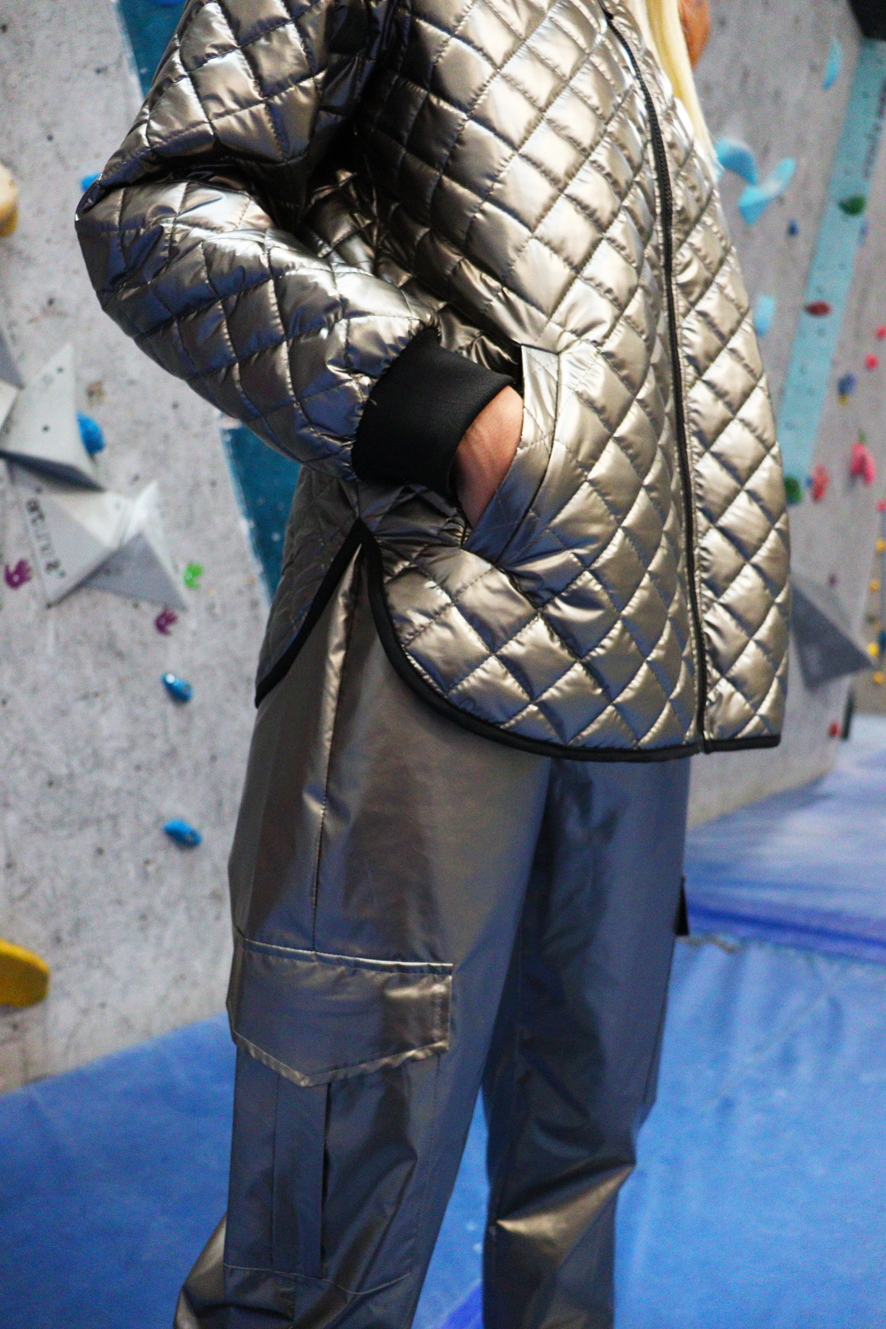 META-CARGO-PANTS - DARK GREY METALIC