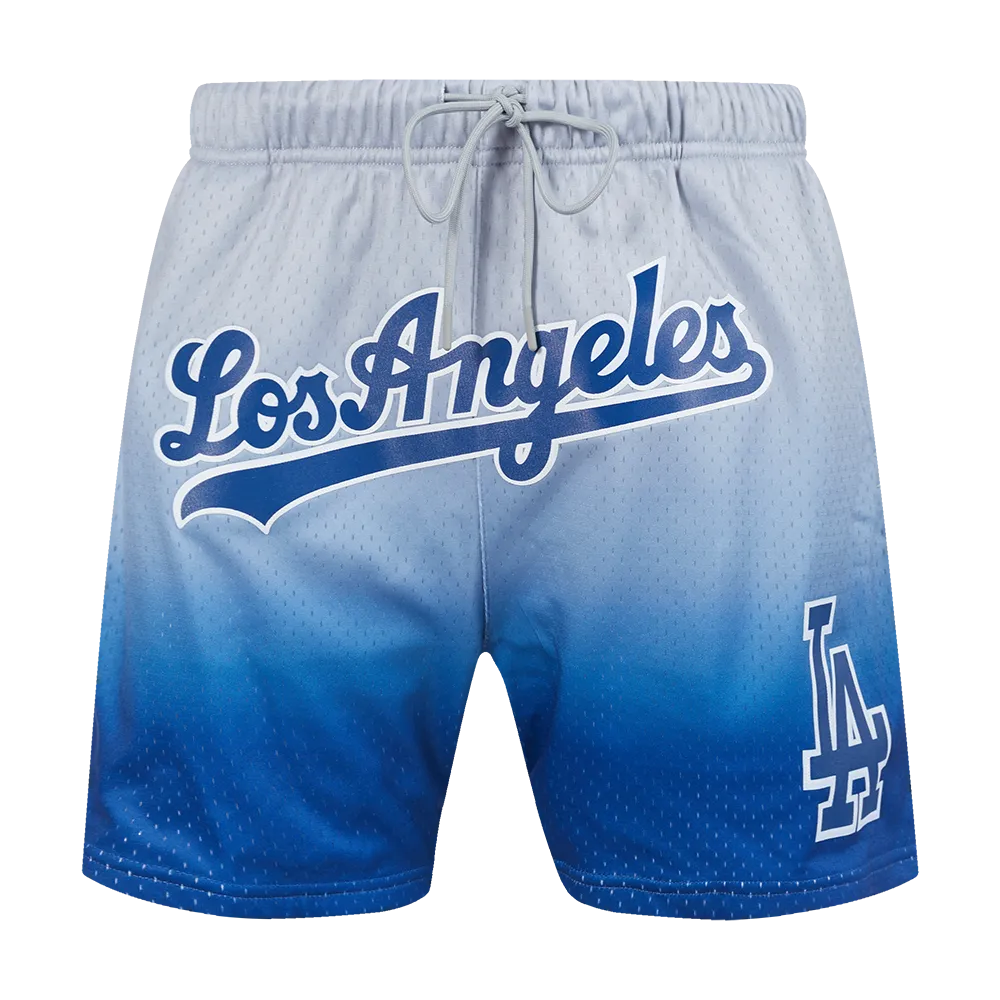MLB LOS ANGELES DODGERS TEAM OMBRE MEN'S MESH SHORT (DODGER BLUE/GRAY)