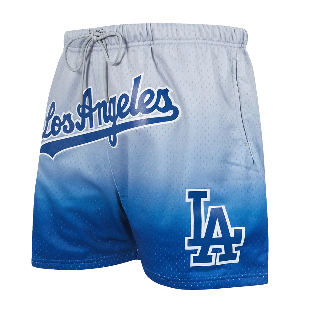 MLB LOS ANGELES DODGERS TEAM OMBRE MEN'S MESH SHORT (DODGER BLUE/GRAY)