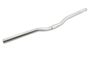 MTB,TREKKING BIKE SMALL RISE ( 20mm ) HANDLEBARS SATIN SILVER 580mm 25.4mm