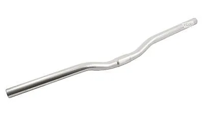 MTB,TREKKING BIKE SMALL RISE ( 20mm ) HANDLEBARS SATIN SILVER 580mm 25.4mm