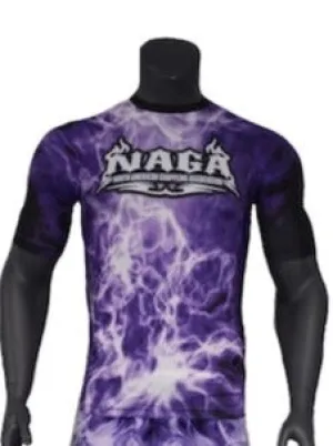 NAGA PURPLE SMOKE RASH GUARD