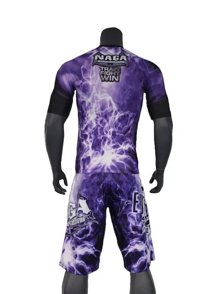 NAGA PURPLE SMOKE RASH GUARD