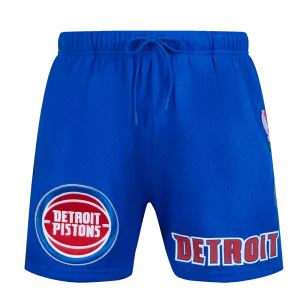 NBA DETROIT PISTONS CLASSIC MESH MEN'S SHORT (ROYAL BLUE)