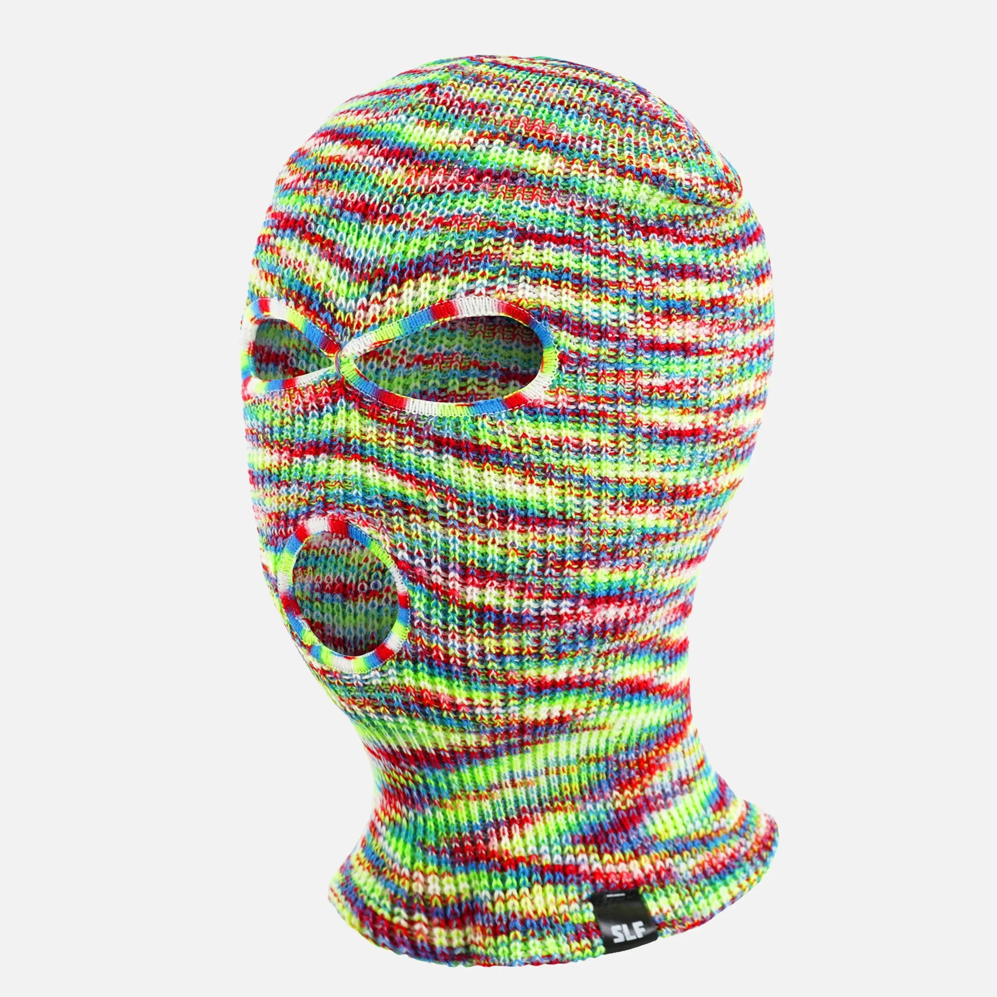 Neon Green Red Ski Mask