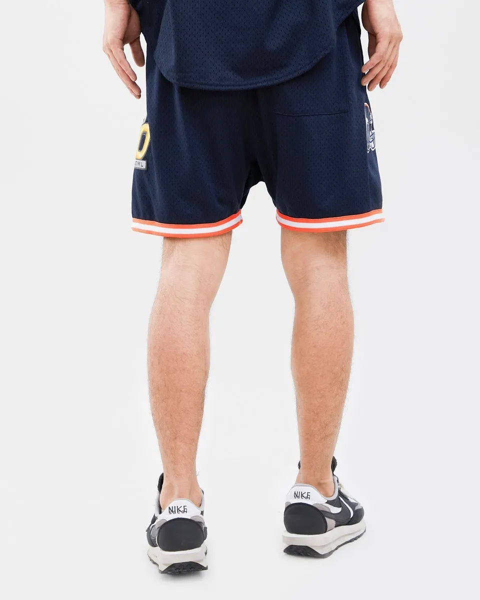 NFL DENVER BRONCOS LOGO MEN'S MESH SHORT (MIDNIGHT NAVY)