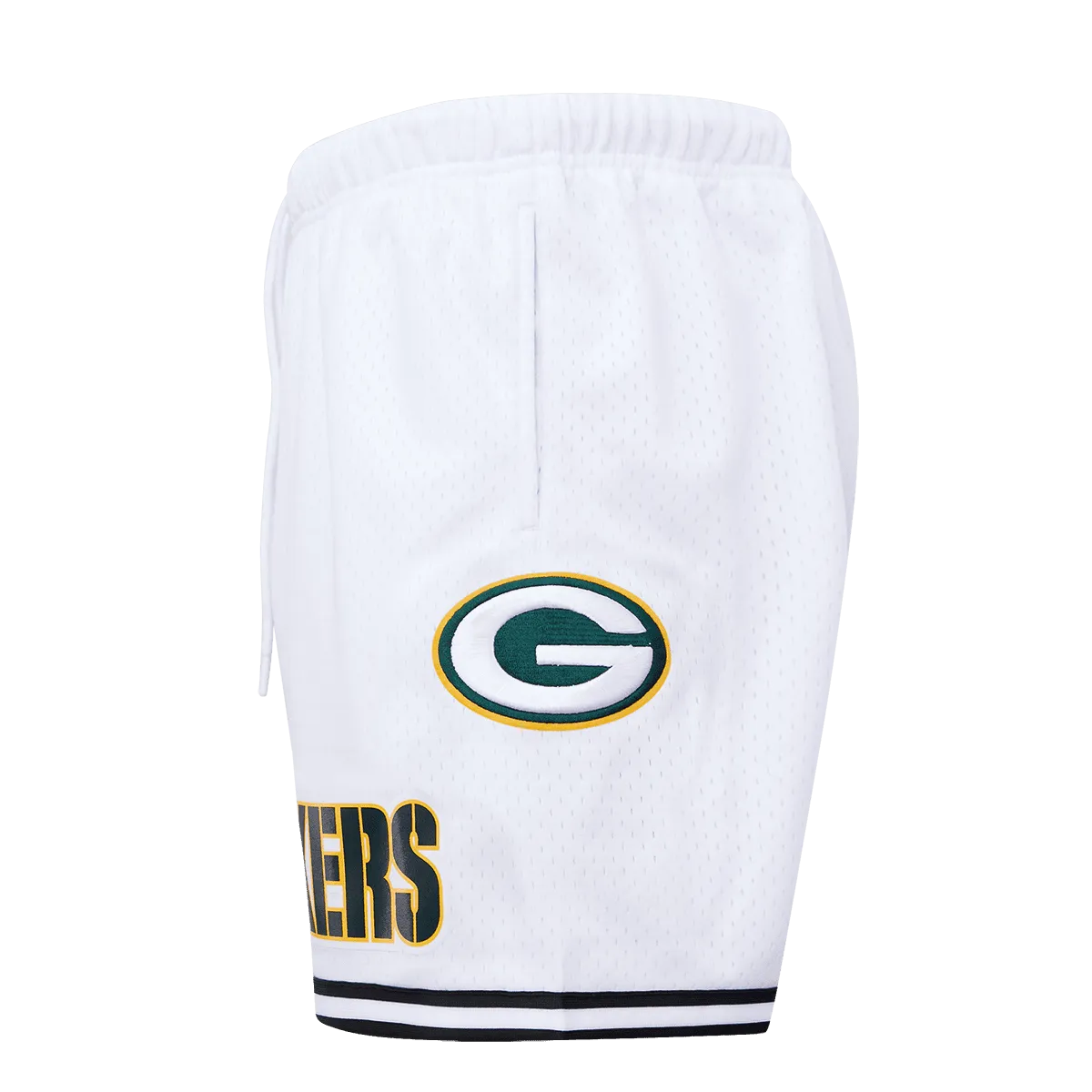 NFL GREEN BAY PACKERS MEN'S MESH SHORT (WHITE / BLACK / WHTE)