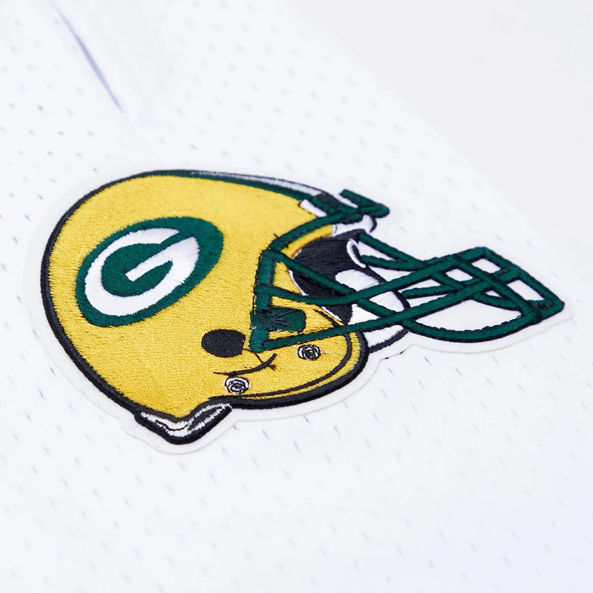 NFL GREEN BAY PACKERS MEN'S MESH SHORT (WHITE / BLACK / WHTE)