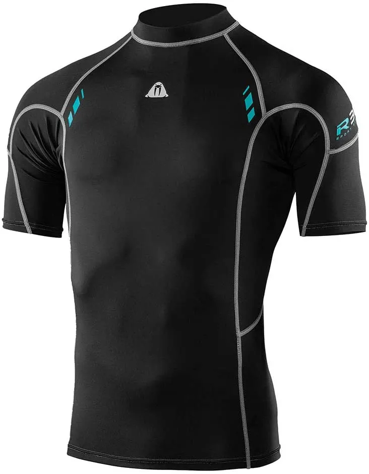 Open Box Waterproof 324-125-00 Male Short Sleeve Rash Guard