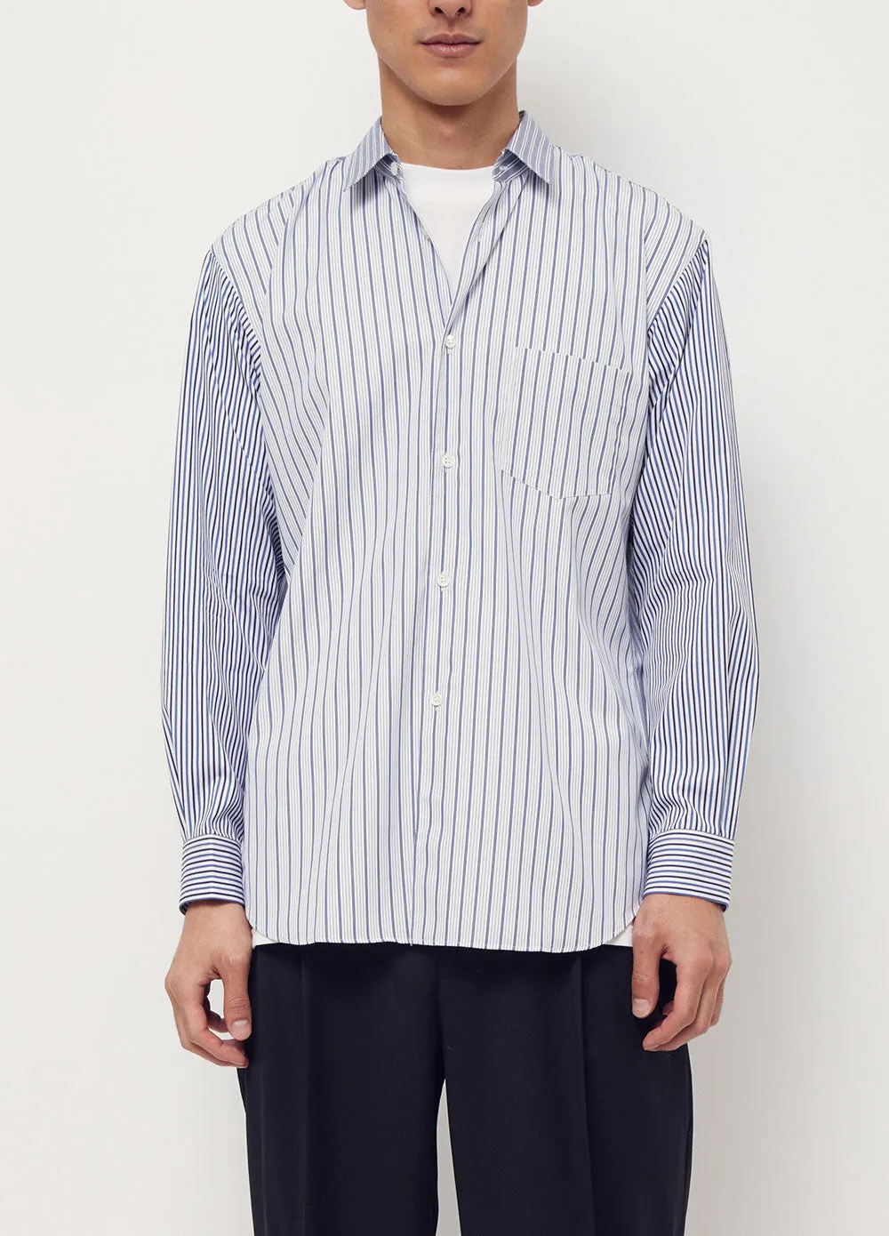 Panelled Stripe Shirt