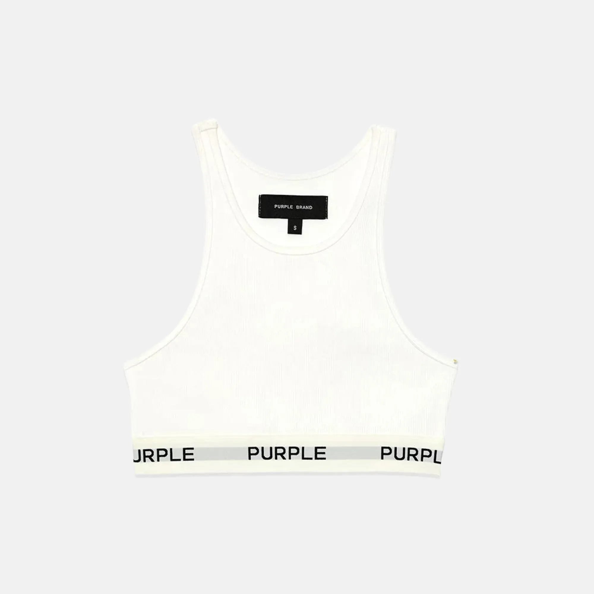 Purple Brand Women's White Rib Bralette