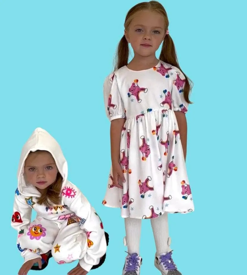Rainbow Balloon Bear Dress